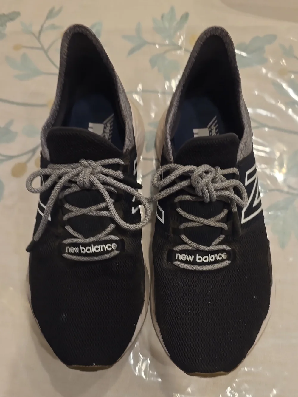 New Balance Kids Black and Gray Lightweight Sneakers